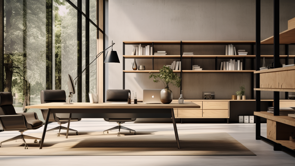 Тенденции в производстве офисной мебели: как сочетать металлокаркас и натуральное дерево
